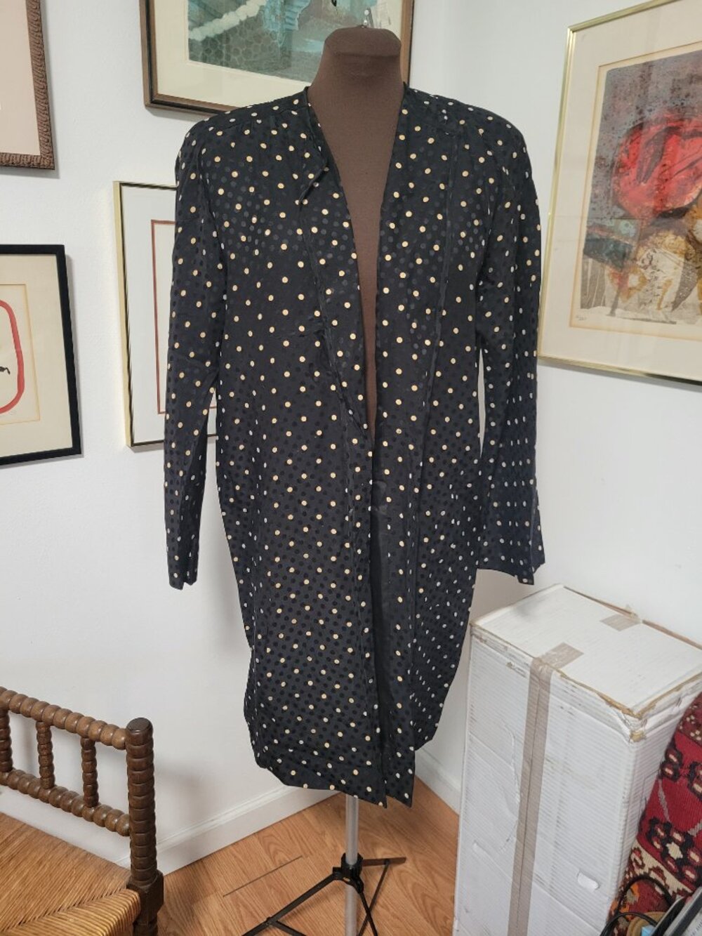 Neiman Marcus 100% Silk Open Over Jacket Evening or Day Wear